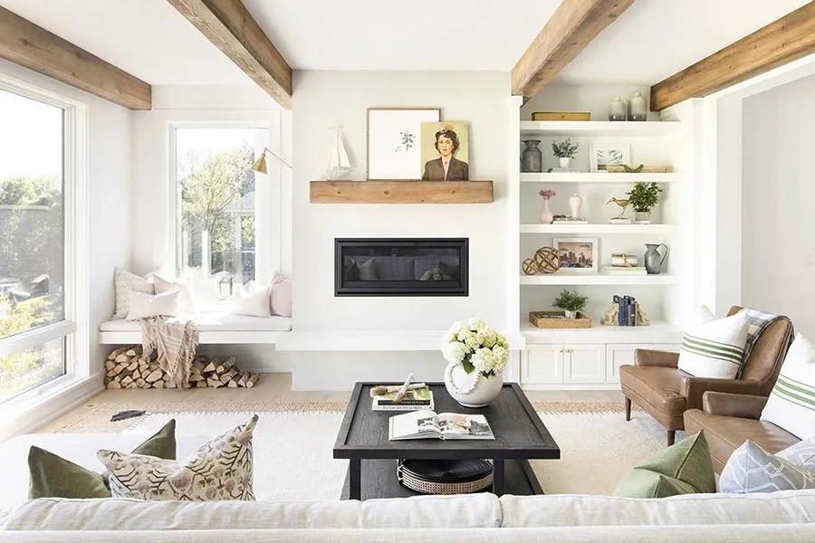 书架花瓶怎么摆,书柜摆放物件效果图