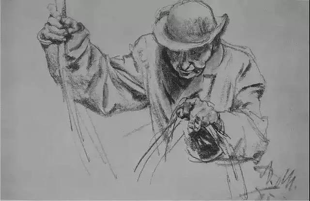 门采尔风景速写高清大图,速写临摹大师作品