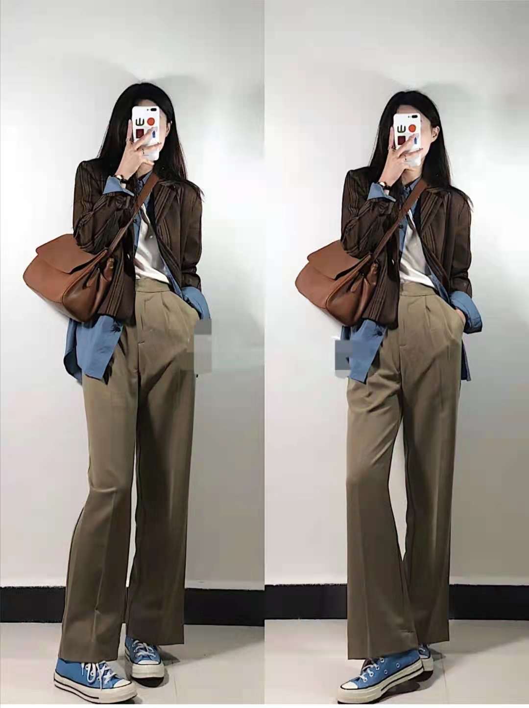 卡其色外套搭配什么颜色的裤子,女卡其色裤子搭配什么颜色上衣