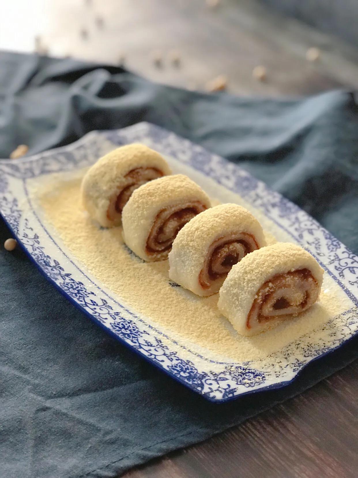 驴打滚软糯甜满满豆香,驴打滚的家常做法原味