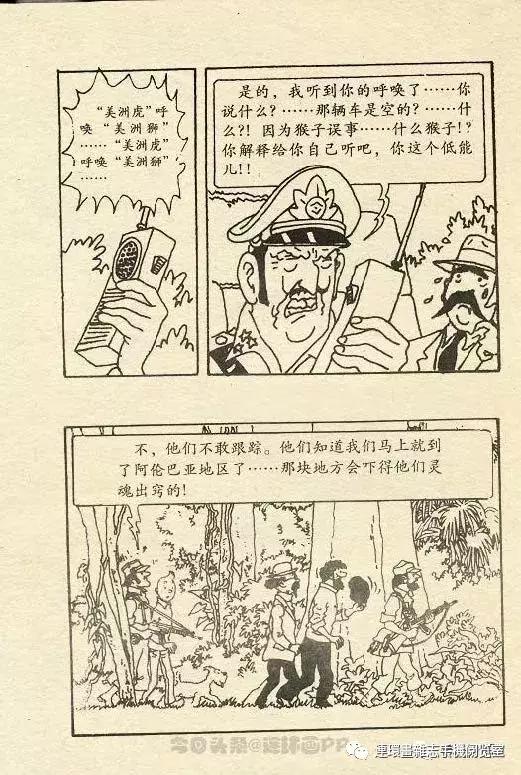 丁丁历险记之丁丁在刚果,丁丁历险记丁丁被石头绊倒