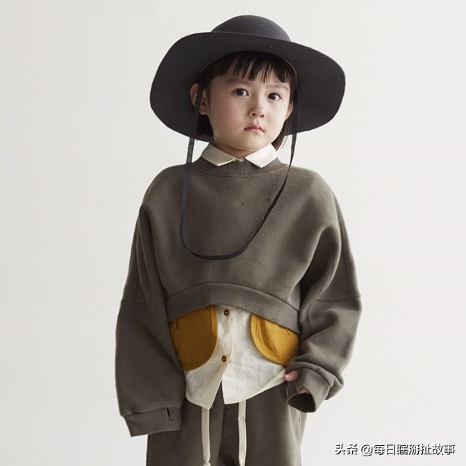 日系的童话少女，童装的盐系，大地色系的时尚打开方式