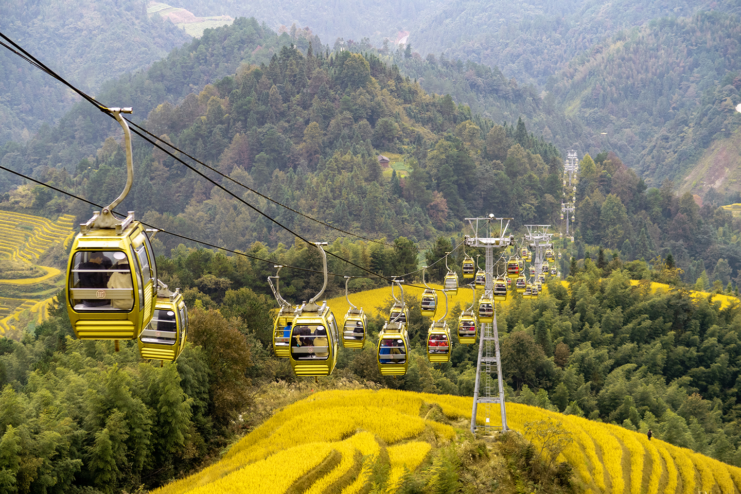 世界奇观龙脊梯田视频,世界梯田之冠桂林龙脊梯田