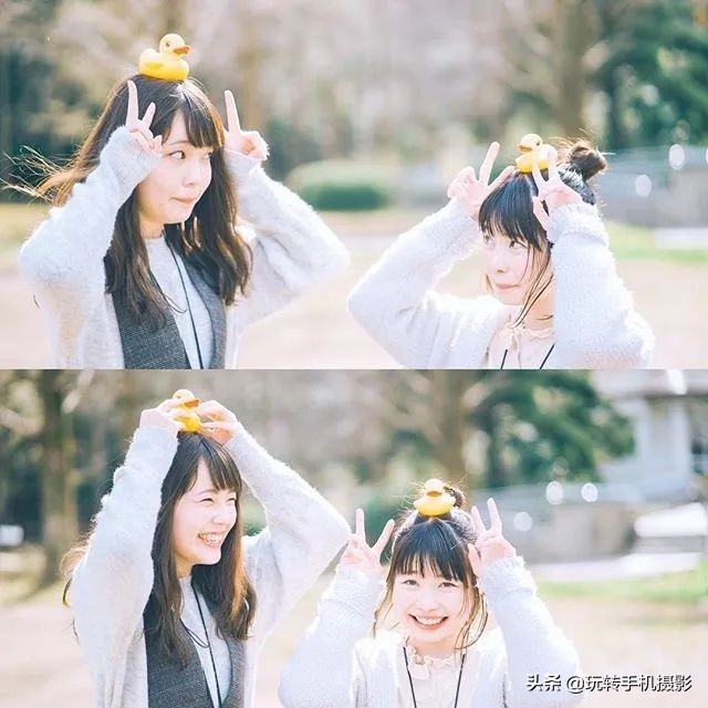 闺蜜拍照姿势创意二人,闺蜜雪地拍照姿势大全