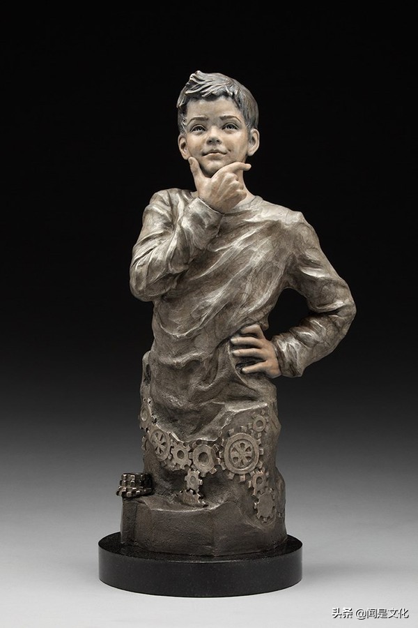 学赏画197：美女雕塑家米娅：灵感来自孩子们不断变化的个性