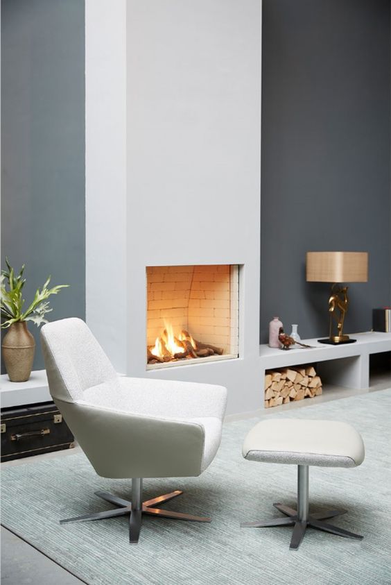 也要给家里装个壁炉!取代电视墙又能冬日围坐取暖,提升家居质感