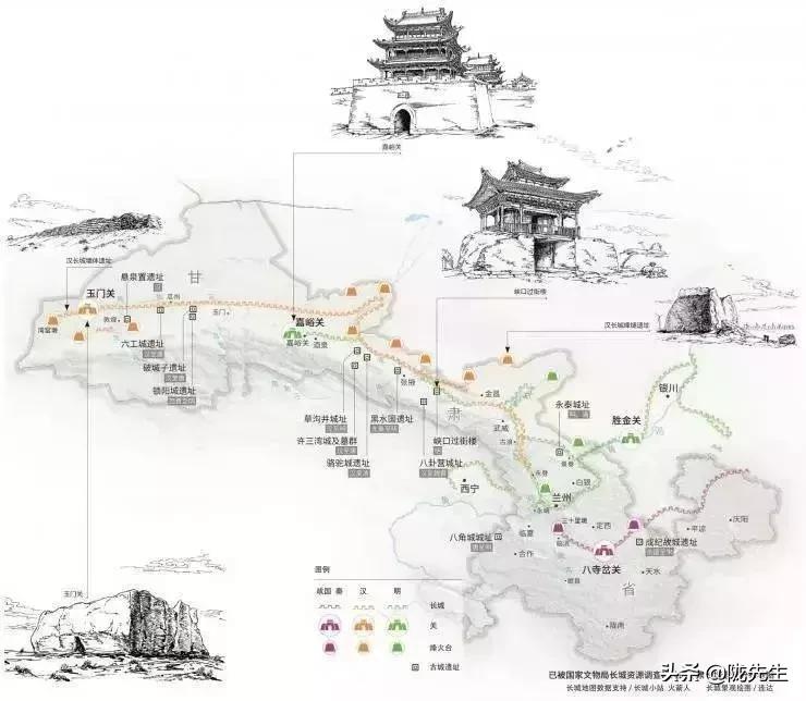 万里长城西起临洮东至辽东,西起临洮东至辽东的万里长城