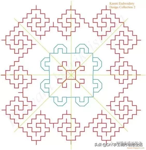 桌布花边的手工刺绣,刺绣桌布diy简单图案