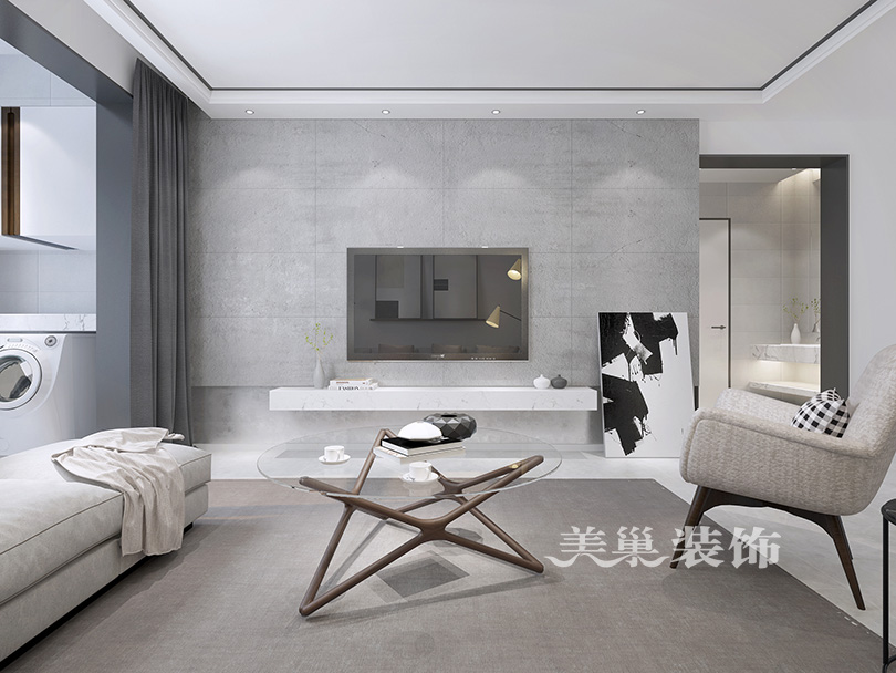 美巢装饰精装效果图,美巢三室两厅效果图