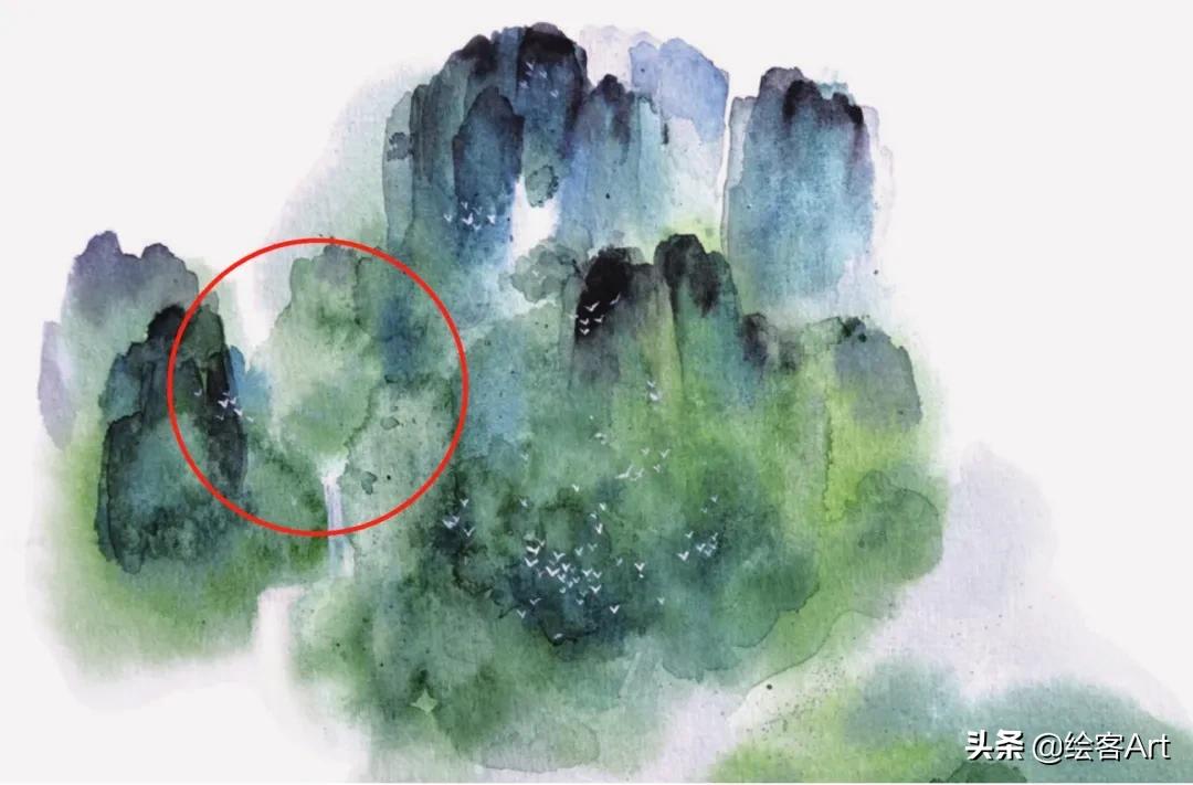 简单的水彩山水画教程,简单的水彩风景画怎么画