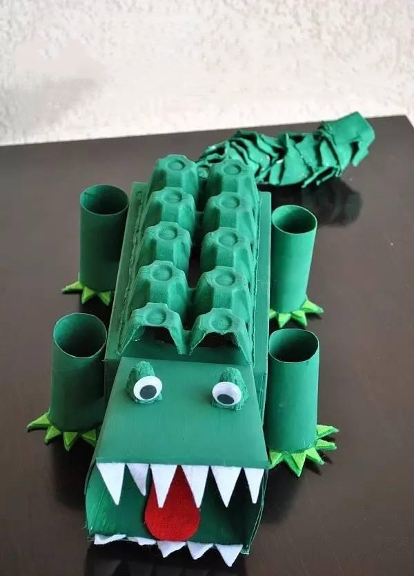 励志自制手工玩具,幼儿纸箱变废为宝玩具制作