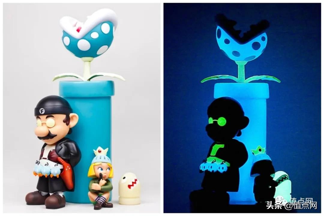 马里奥石膏娃娃梦幻配色,马里奥q版的公仔