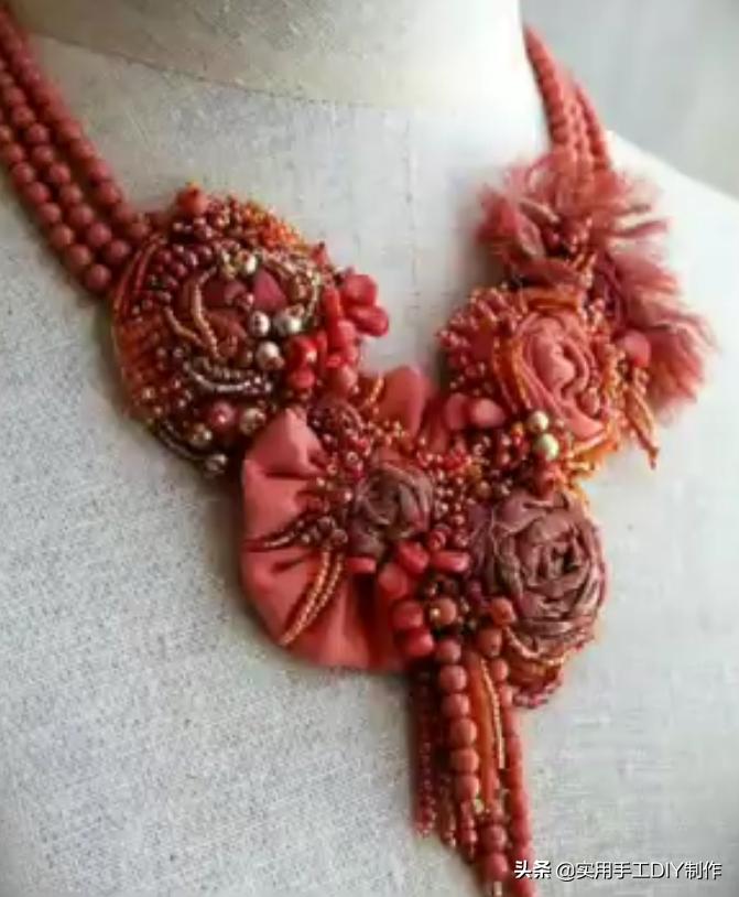 颈饰diy教程,漂亮的颈部装饰品