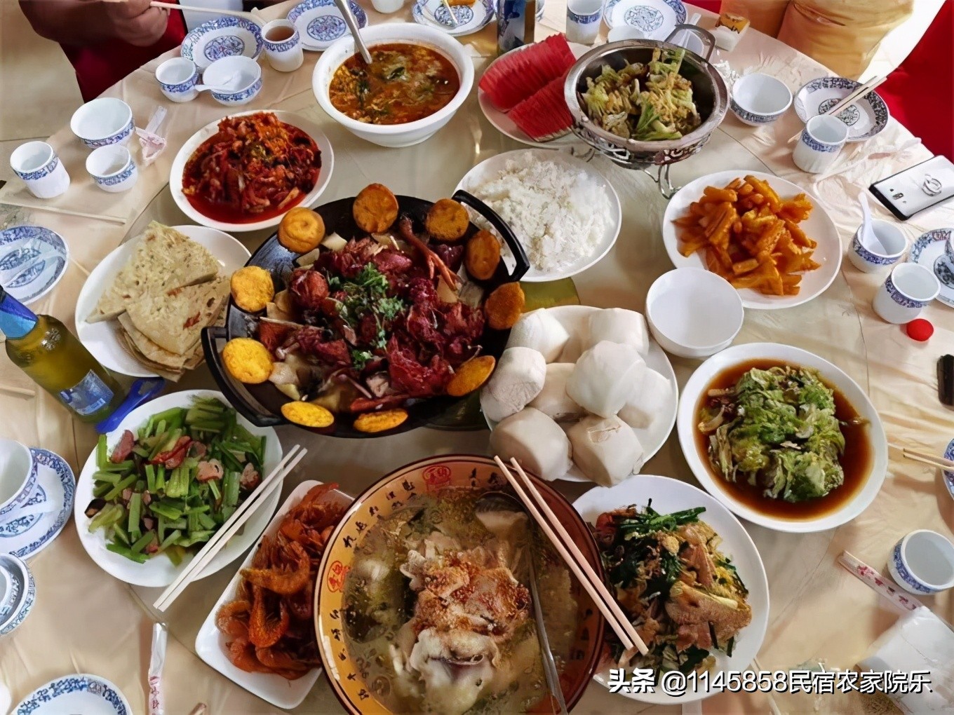 蓟县盘山青岚山庄农家院,享受蓟县农家院的风景