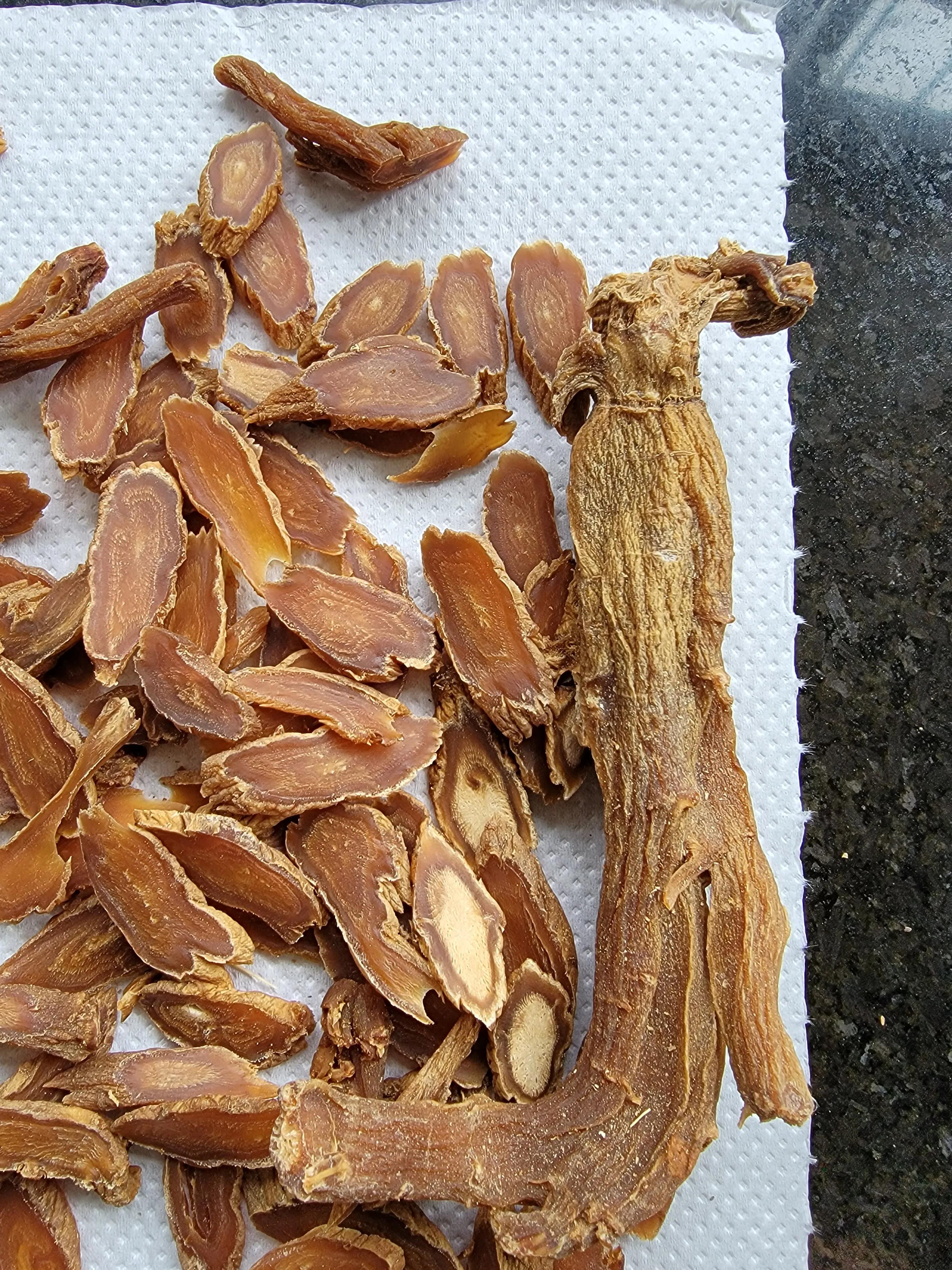 自己切红参要先蒸多久,西洋参红参切片