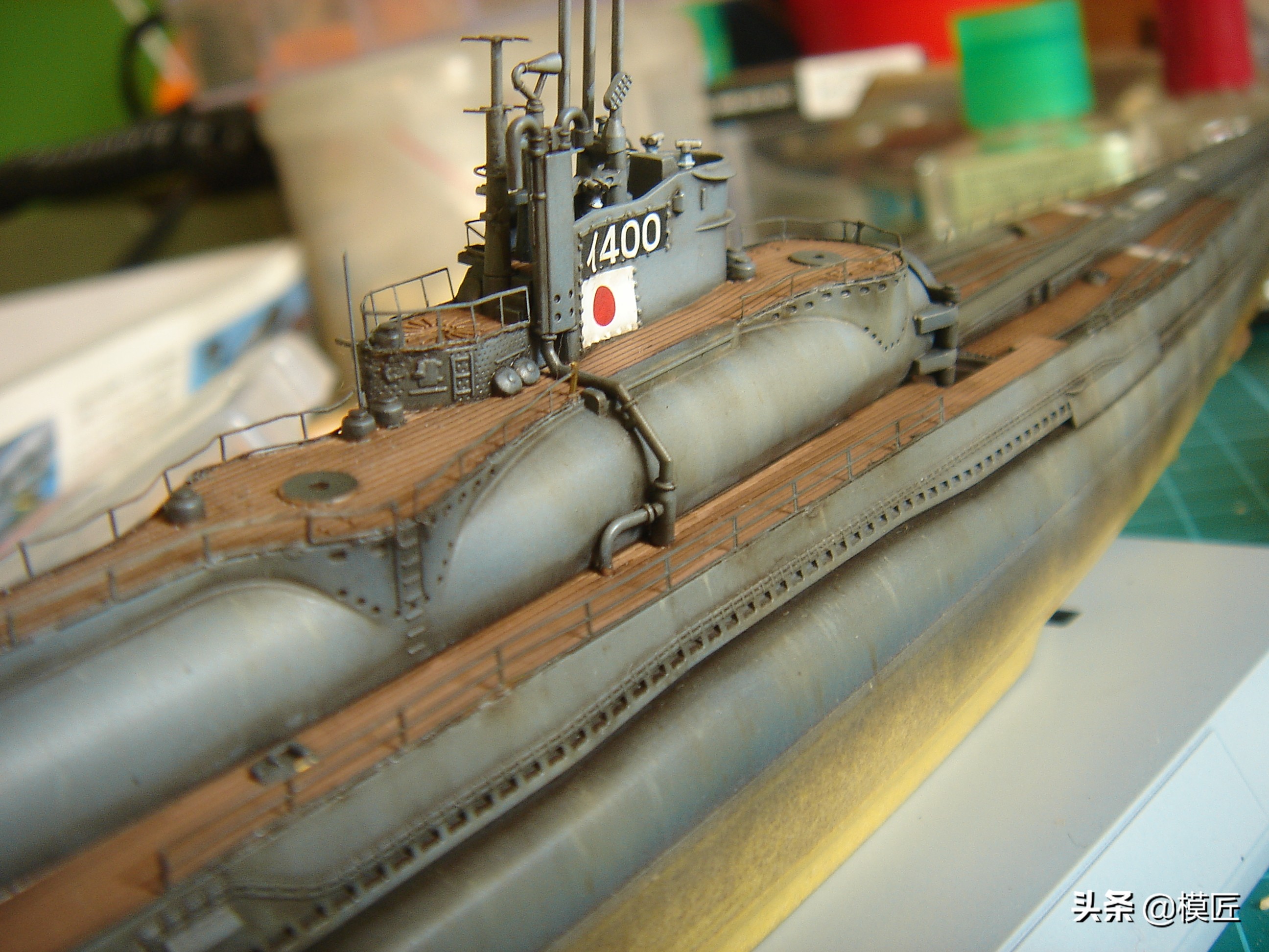藏着飞机的二战奇葩日本潜艇伊400|模型制作手记