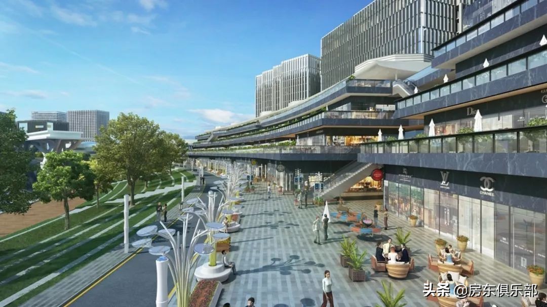 夜幕下的北龙湖金融岛,北龙湖金融岛为啥非要修成圆的