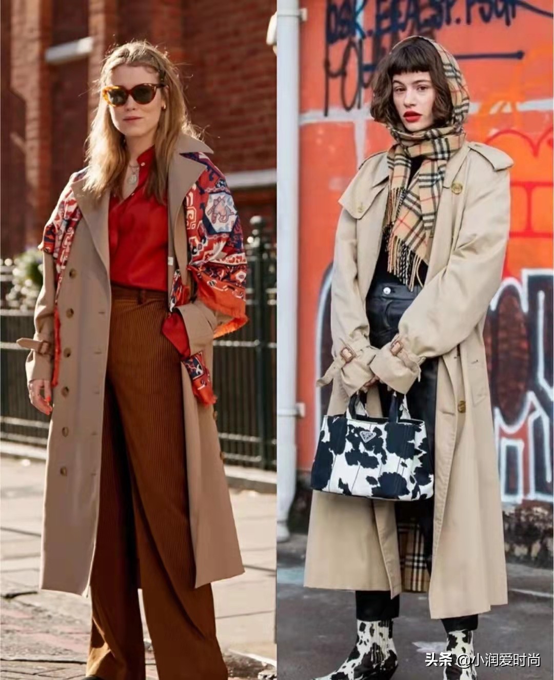 卡其色风衣秋冬穿搭示范大全,深卡其色风衣秋冬穿搭示范大全