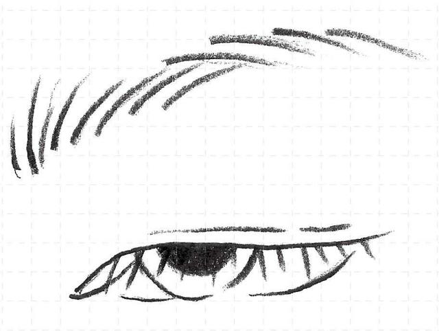 最简单的眼睛画法教程,零基础画画眼睛教程图片