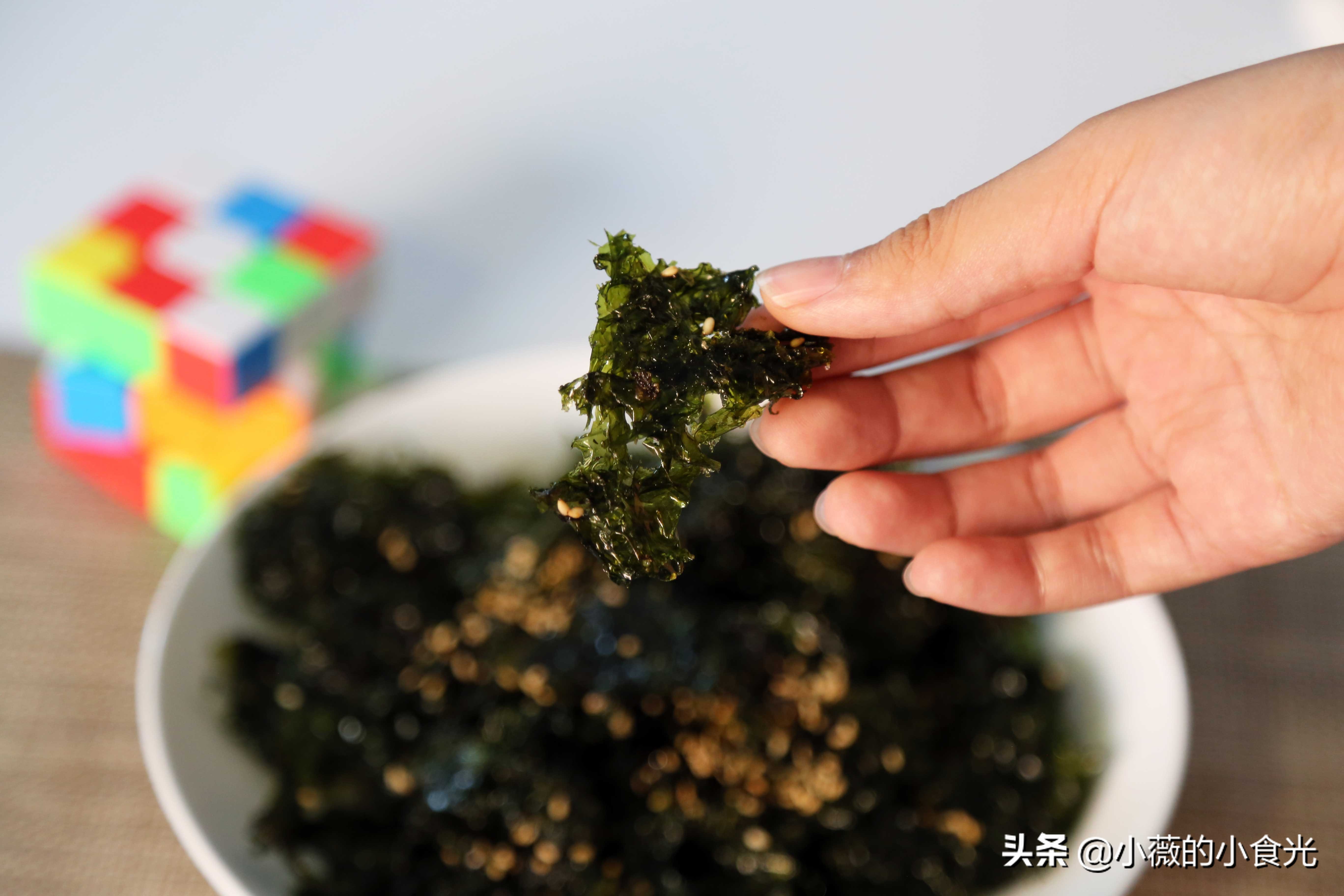 挑战用紫菜做酥脆美味、入口即化的海苔,在家几块钱5分钟就搞定