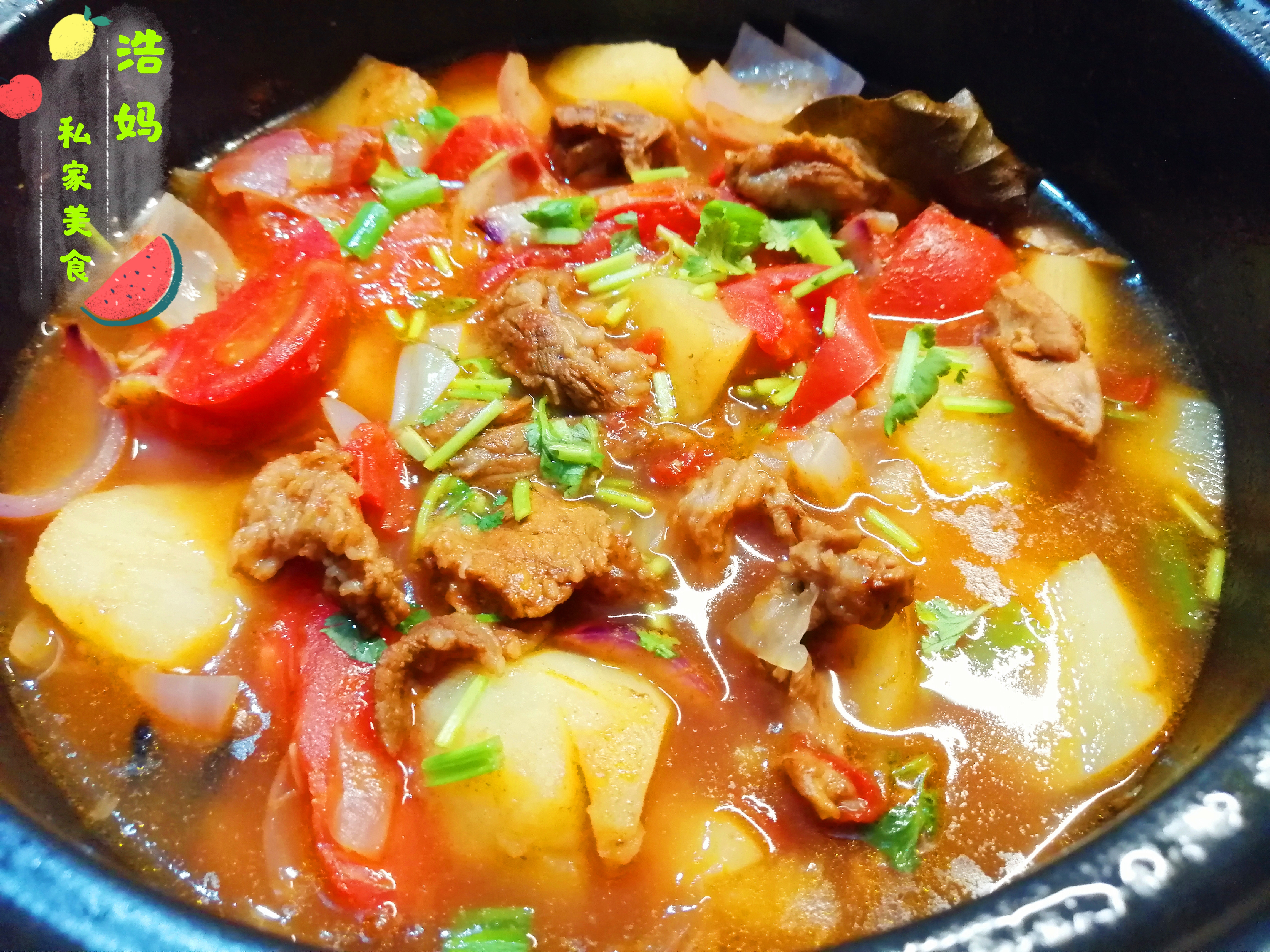 牛肉炖番茄土豆家常做法儿童,超下饭的番茄牛肉炖土豆