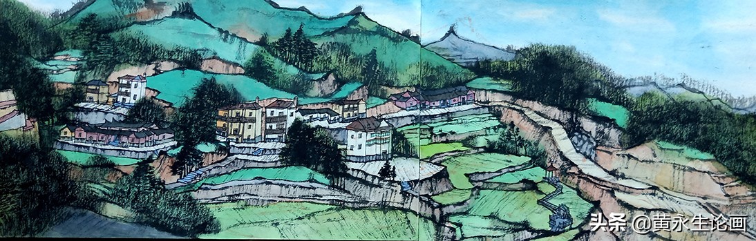 曾军艺山水画作品欣赏,画家曾军艺作品欣赏