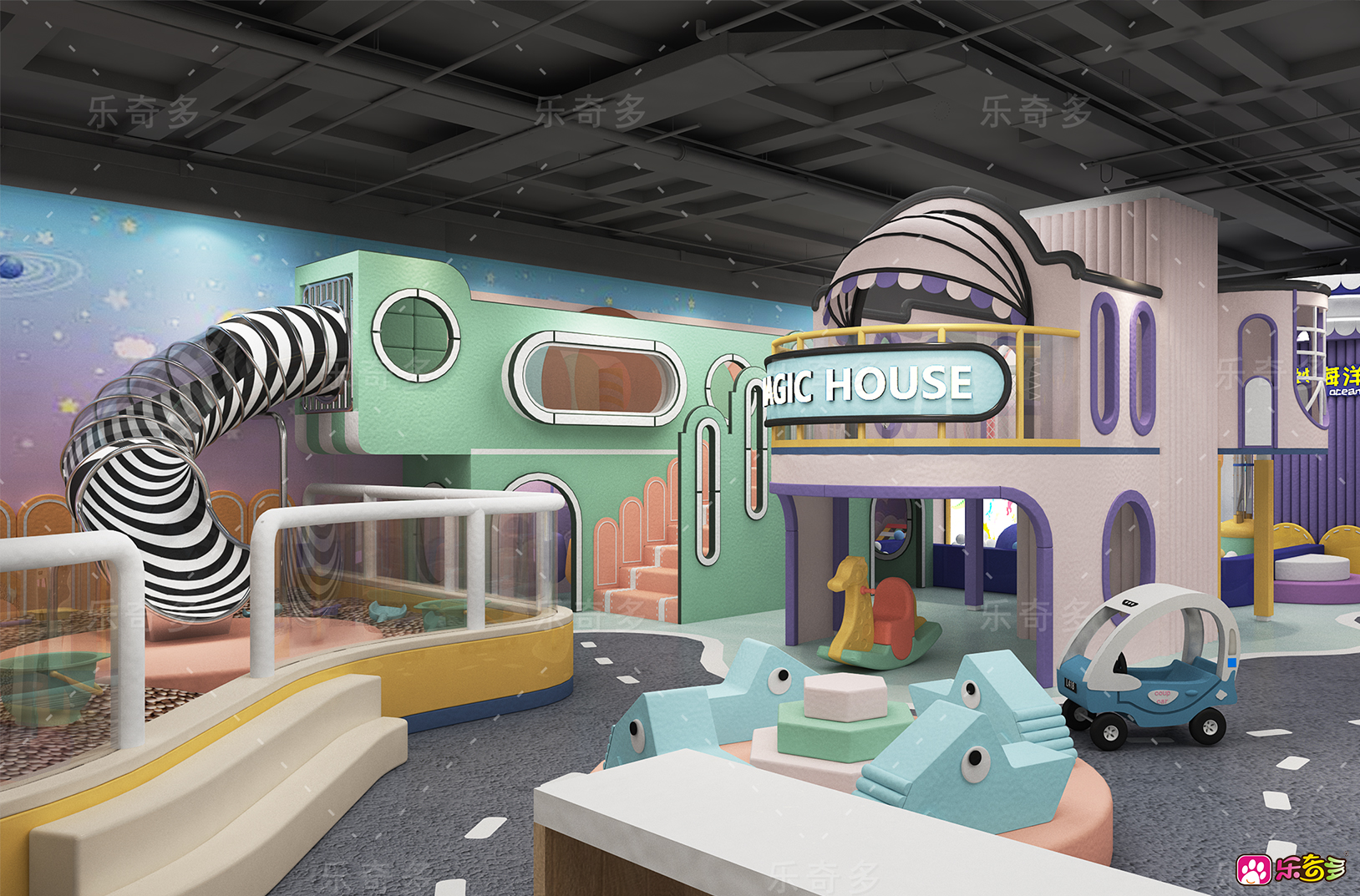 乐奇多益智乐园,如何选择好的儿童乐园设计