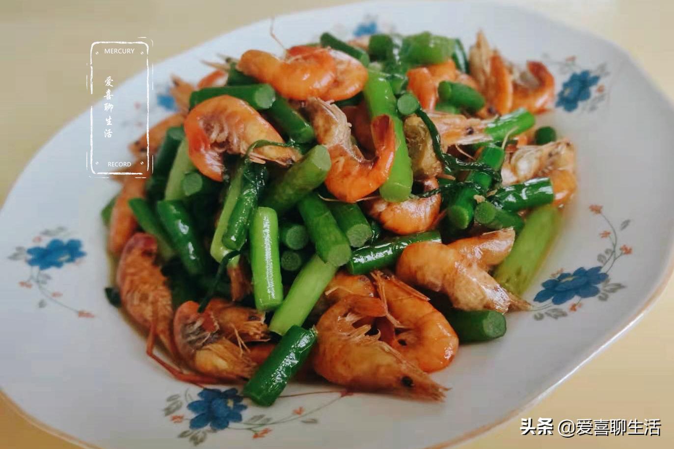 河虾和菜,河虾和它一起烧汤