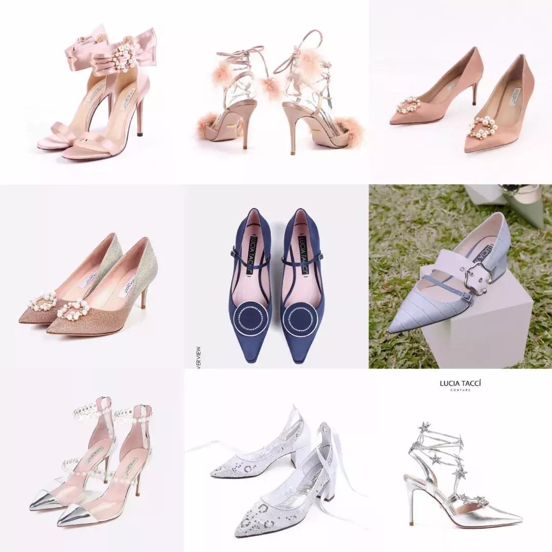 除了撞款的大牌婚鞋，小众+平价的美貌婚鞋走一波