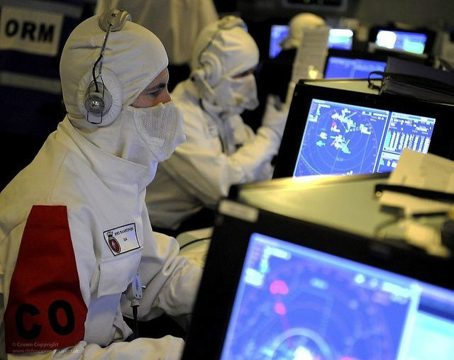 海军防护面罩和手套,海军人员戴的头套