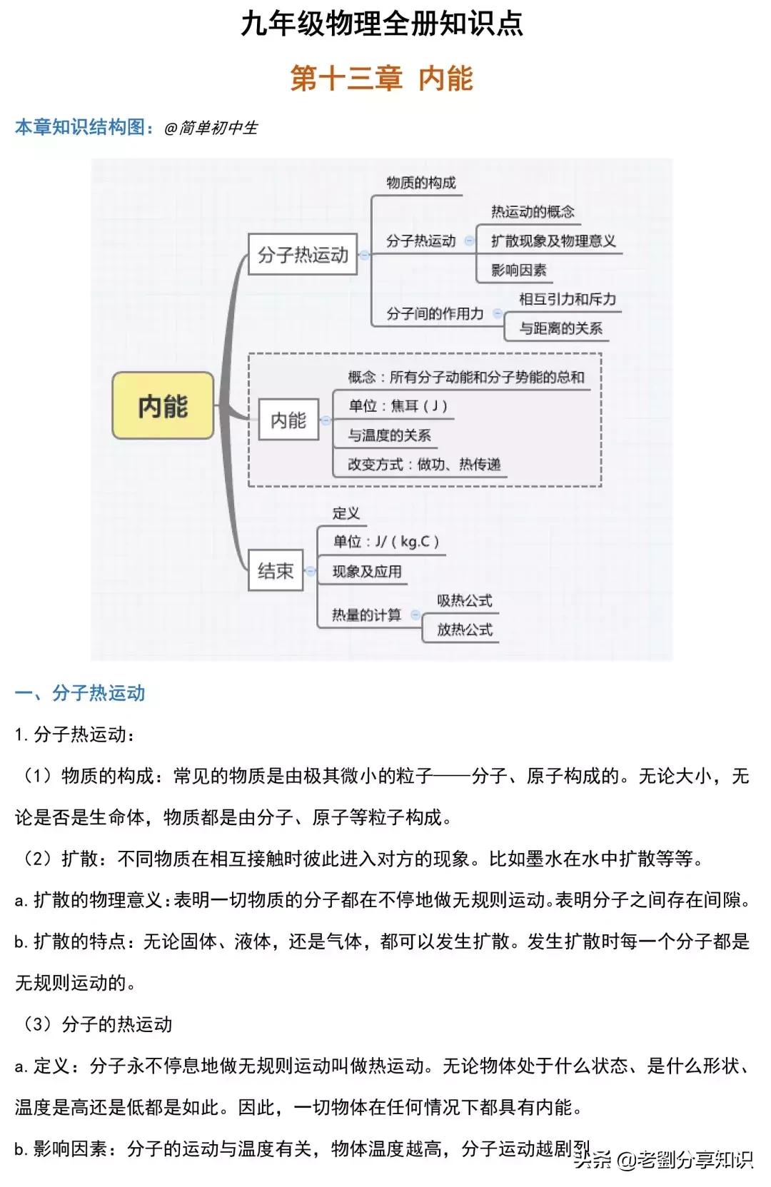 初三物理全一册知识点,初三全册物理必考知识点