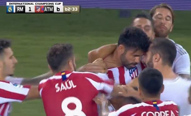 卡瓦哈尔冲突场面,卡瓦哈尔与马竞冲突