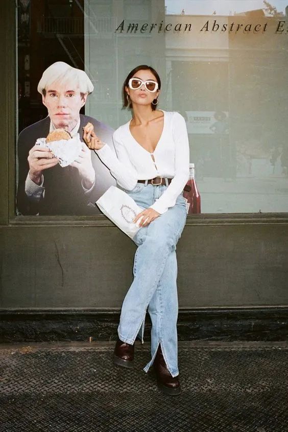 宽松老爹裤的搭配才时髦,老爹裤的搭配才时髦