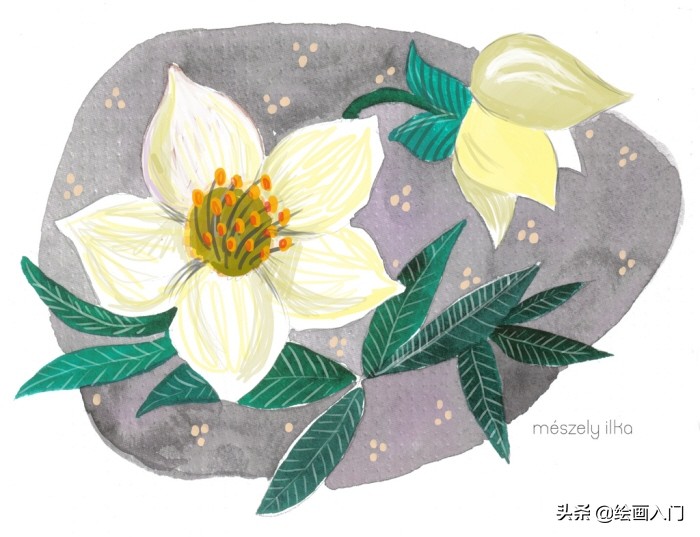 关于《童年》的插画作品,童年我和姥姥手绘插画