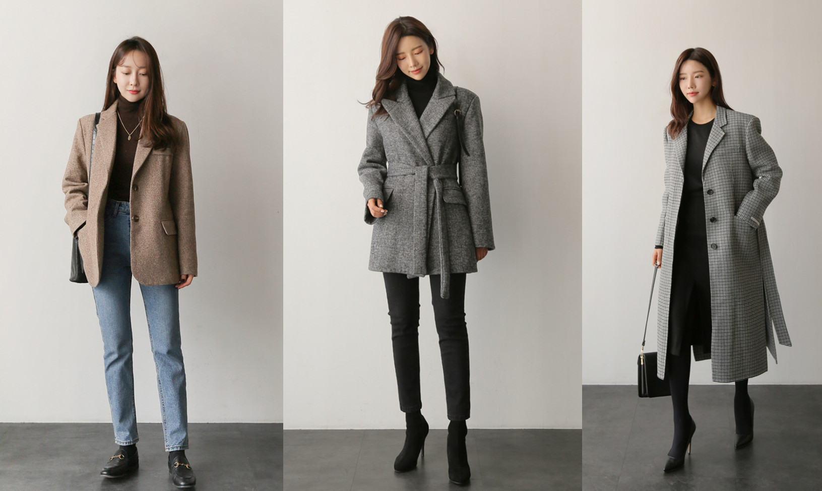 白领穿搭女冬季搭配,精致干练的秋冬季通勤穿搭示范