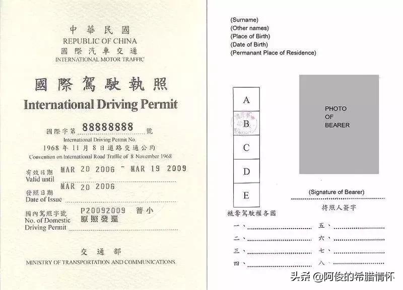 希腊自驾的驾照要求,希腊移民自助攻略