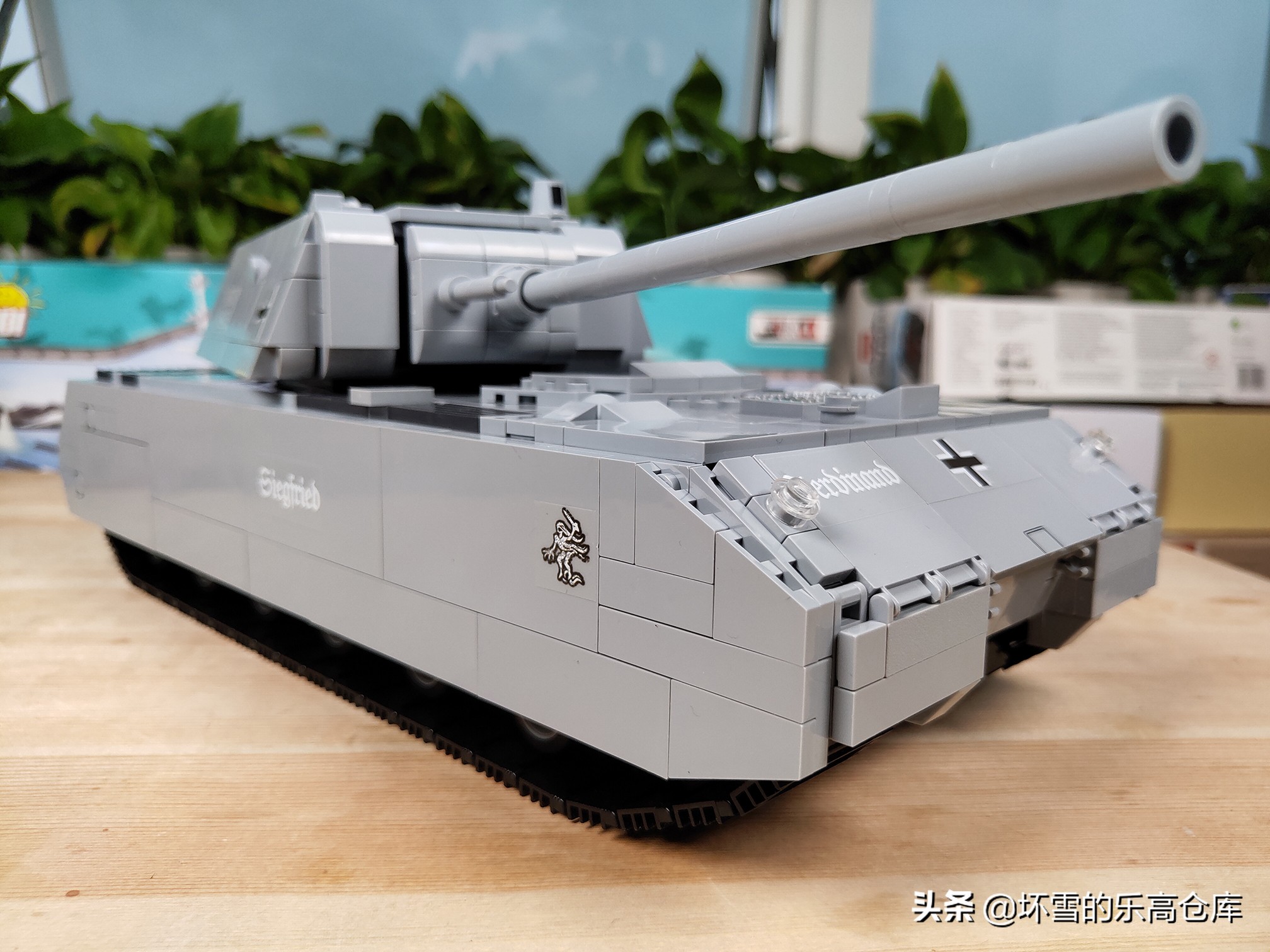 cobi积木英国超重型坦克拼装过程,cobi鼠式积木坦克
