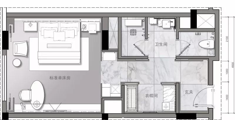 主题酒店30个房间怎么设计好,酒店标间和套房房间设计方案