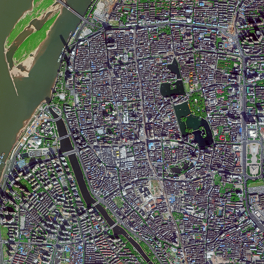 “吉林一号”太空视角,看中国*产党共**百年红色足迹