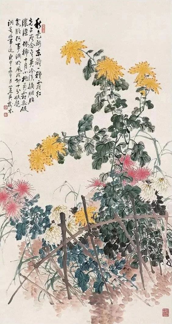 他是“海派三菊”之一，他画的菊花迷醉了秋天！