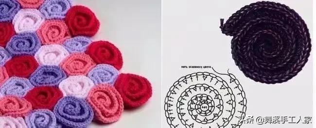 剩下的毛线钩织的小毛毯视频,毛线钩针编织斜纹彩虹毯子