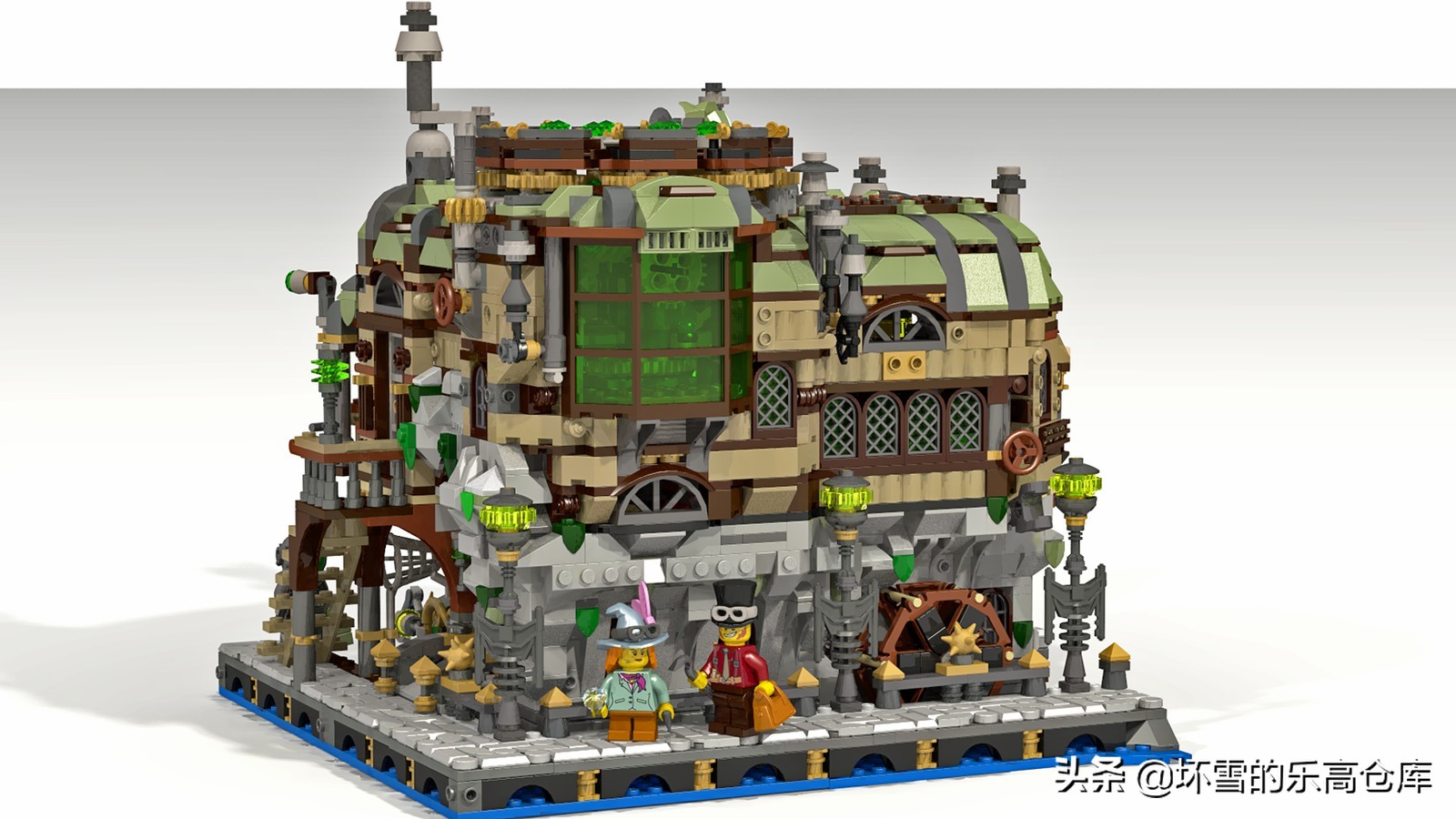 乐高大颗粒搭建古代城墙,用乐高搭建一个超迷你的城市