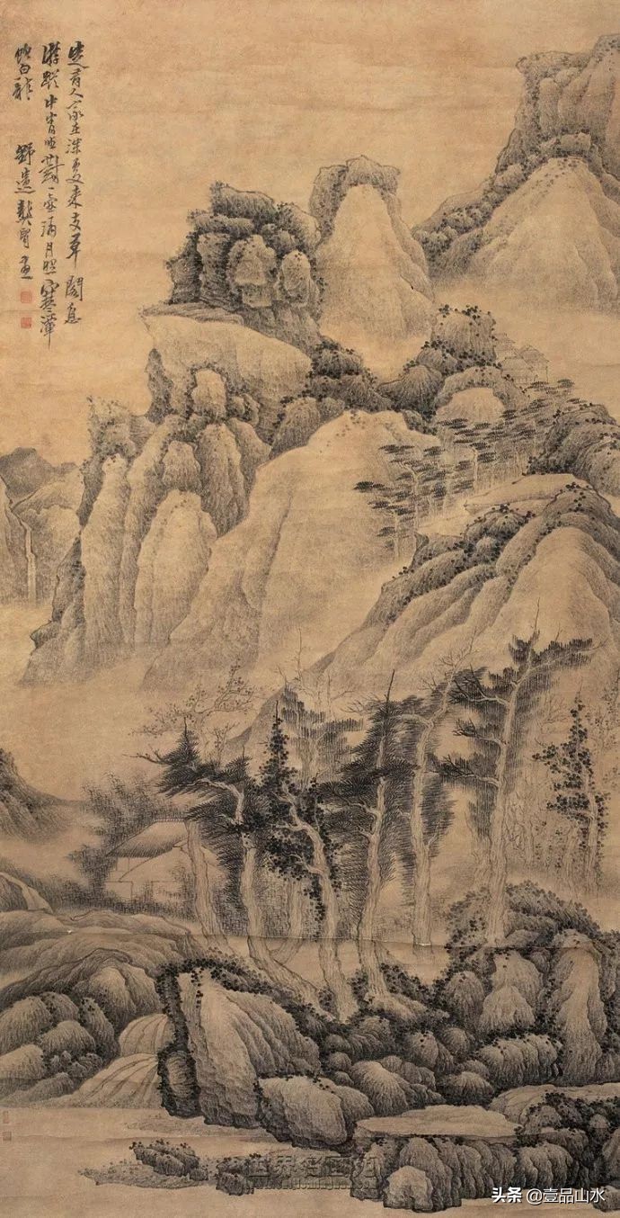 最真实的国画山水画,当代国画山水中的点景人物