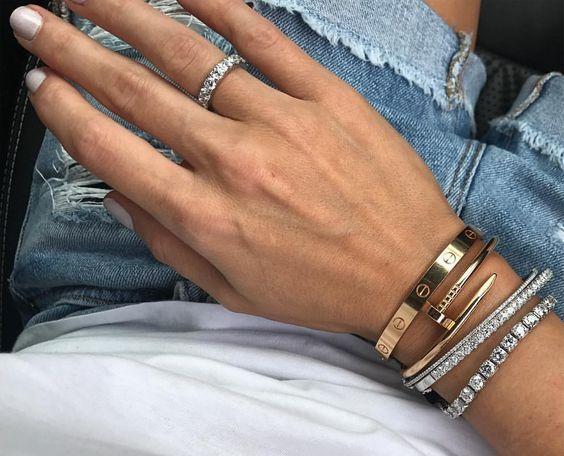 cartier卡地亚手镯,Cartier卡地亚love系列彩金手镯