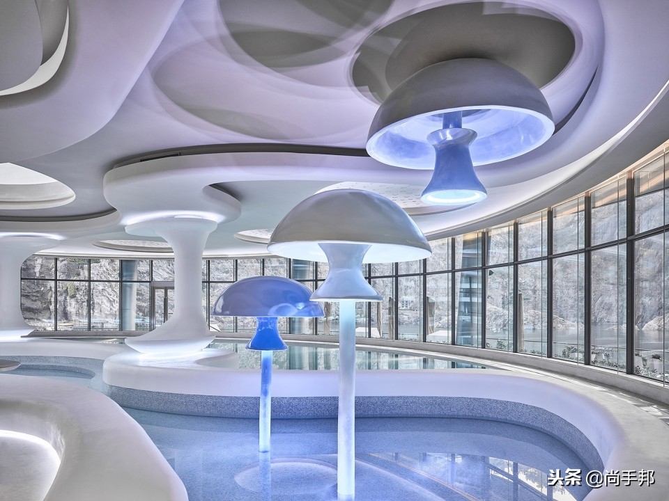 深坑洲际酒店设计效果图,援沪上海深坑世茂洲际酒店