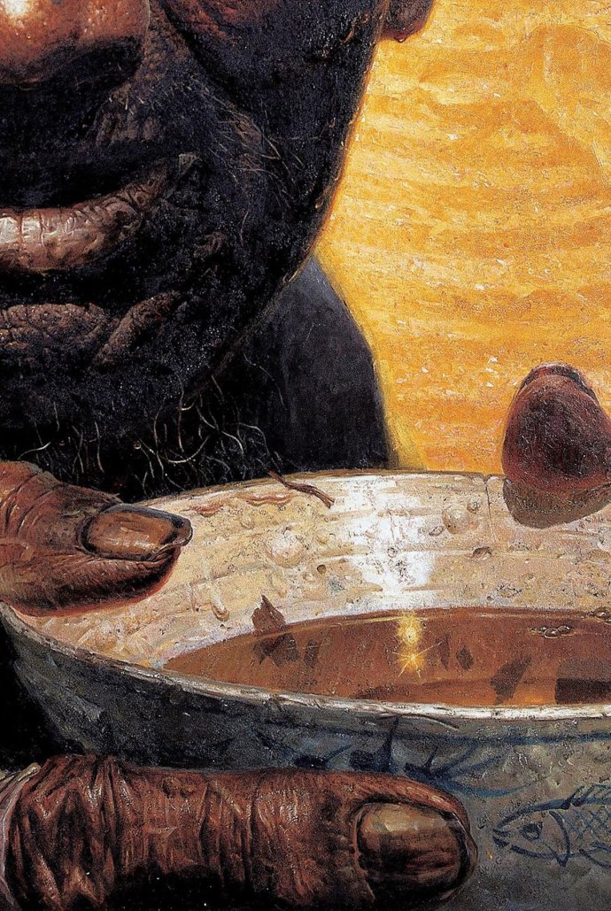 罗中立的春蚕,罗中立三幅春蚕高清图