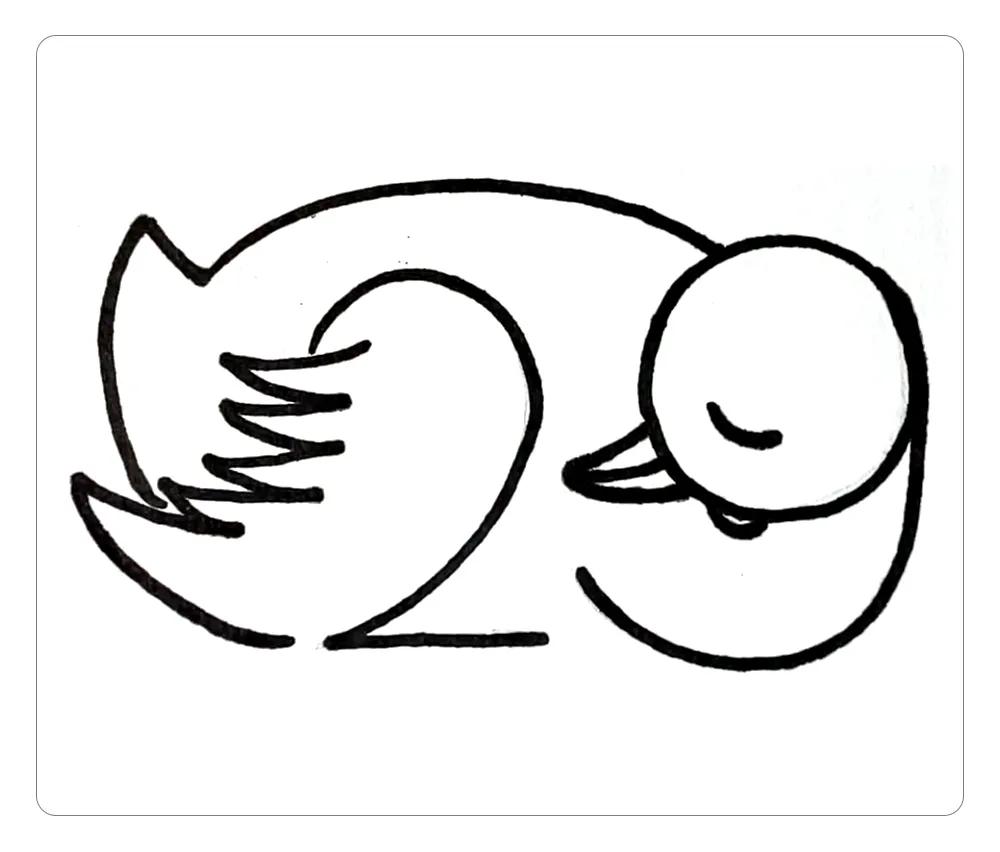 数字29图案,数字29画天鹅