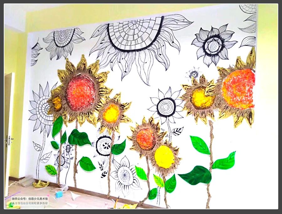 简单清新环创画,开学啦怎样布置教室才好看