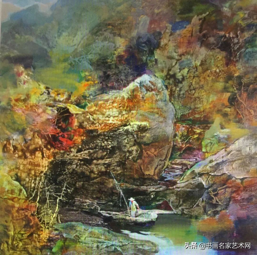 杨兴雅意向山水油画作品欣赏,艺术中国杨建宏绘画作品鉴赏