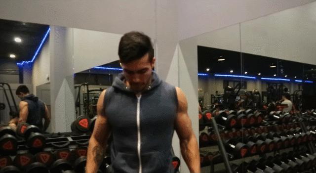 手臂健身九个动作,高中生手臂太细了怎么练粗哑铃